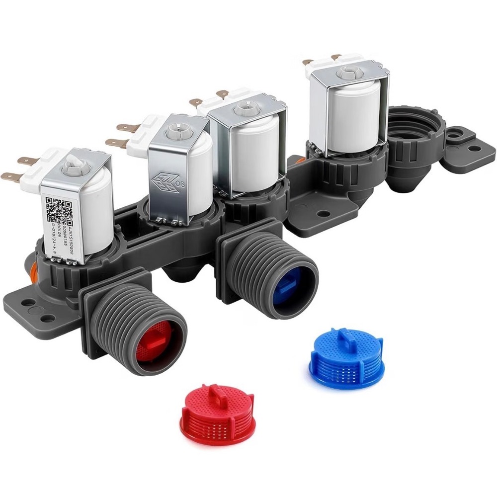 Washer Water Inlet Valve Assembly for WT7060CV WT7800CW 4-Coil Solenoid Valve